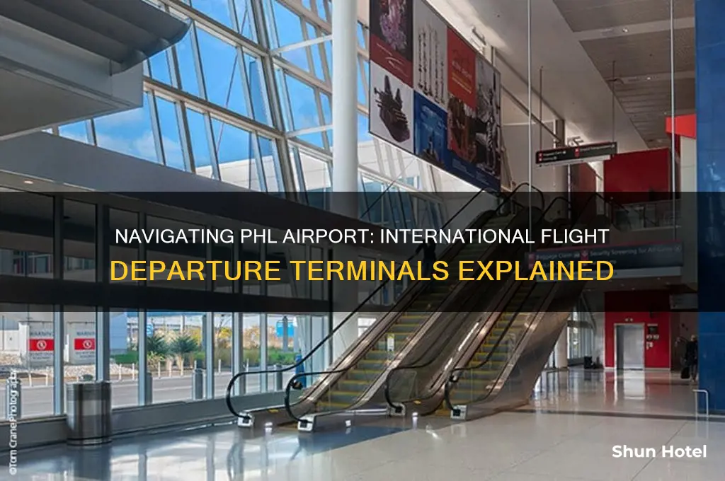 where do international flight leave from phl airport