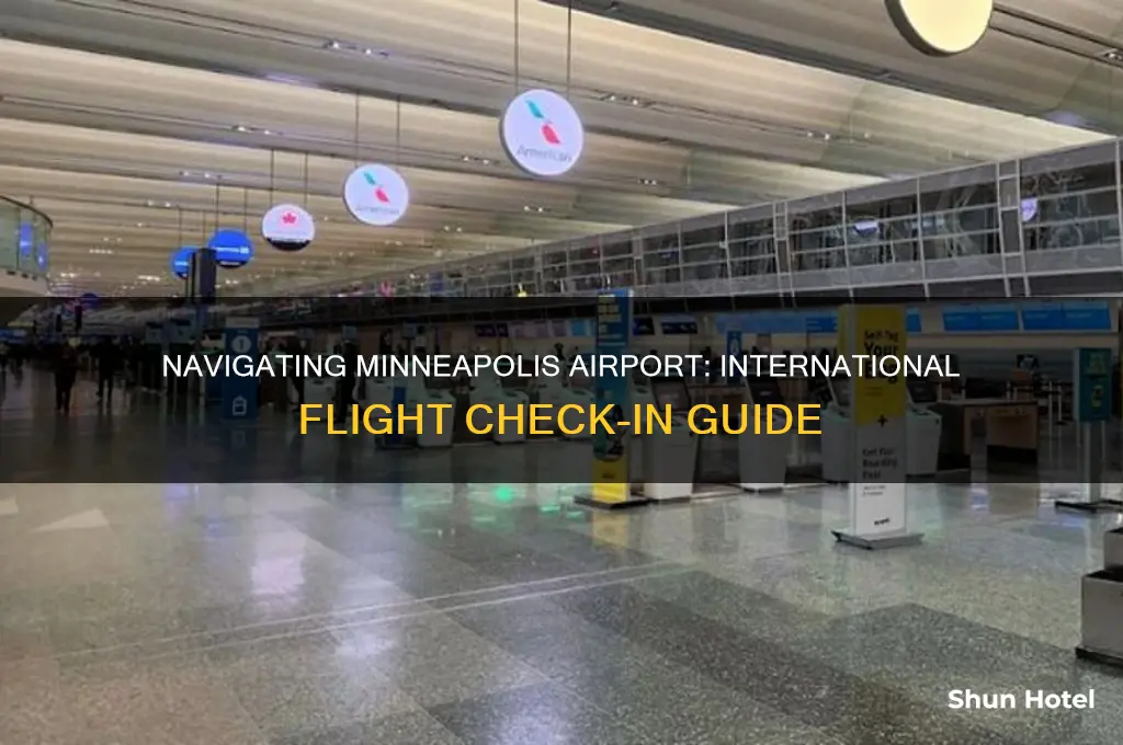 where do international flights check in at minneapolis airport