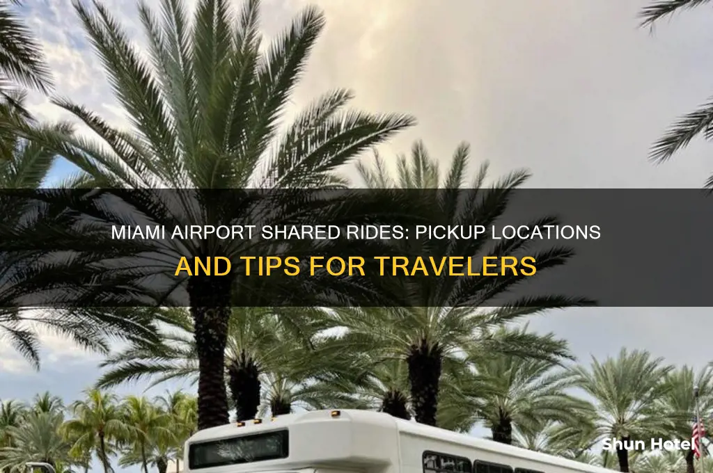 where do shared rides pickup at miami international airport