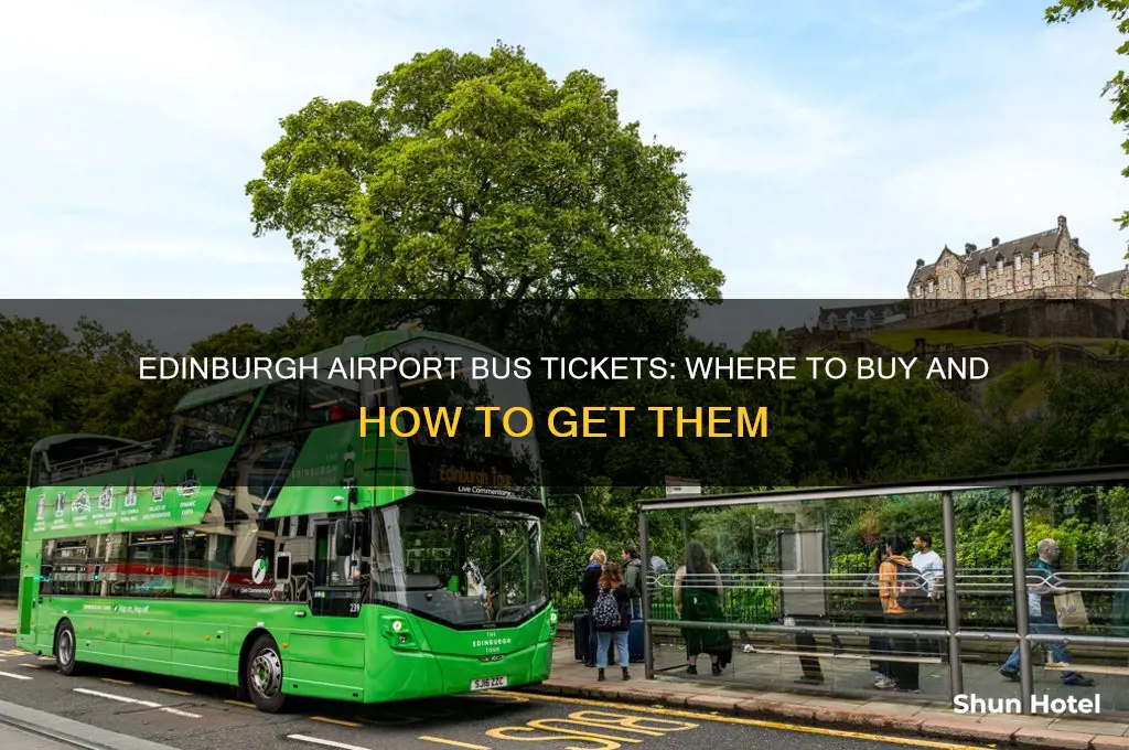 where do tou get bus tickets in edinburgh airport