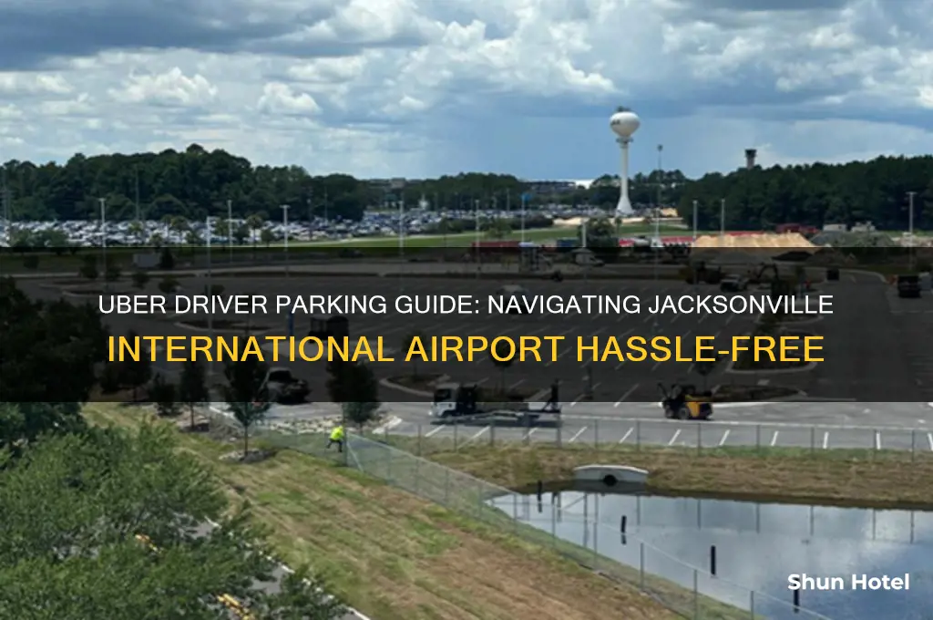 where do uber drivers park at jacksonville international airport