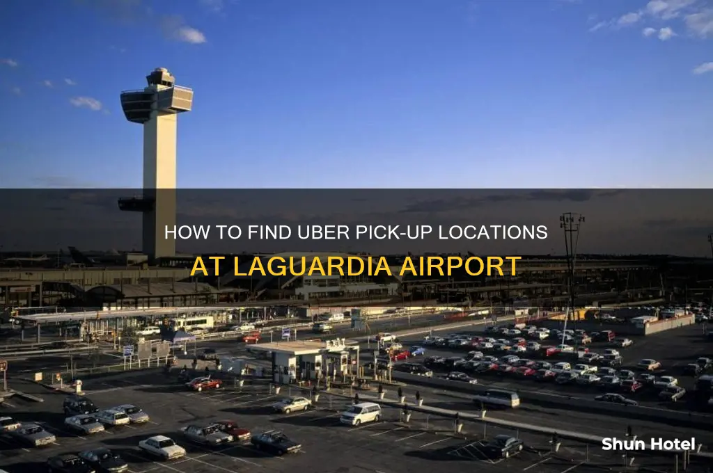 where do you get an uber at laguardia airport