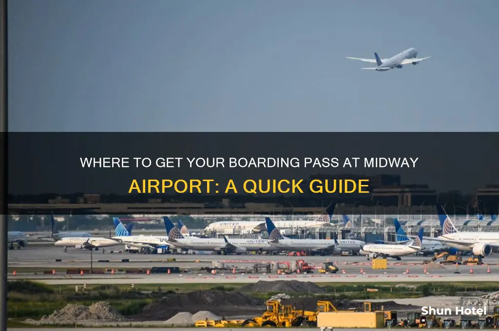 where do you get boarding pass at midway airport