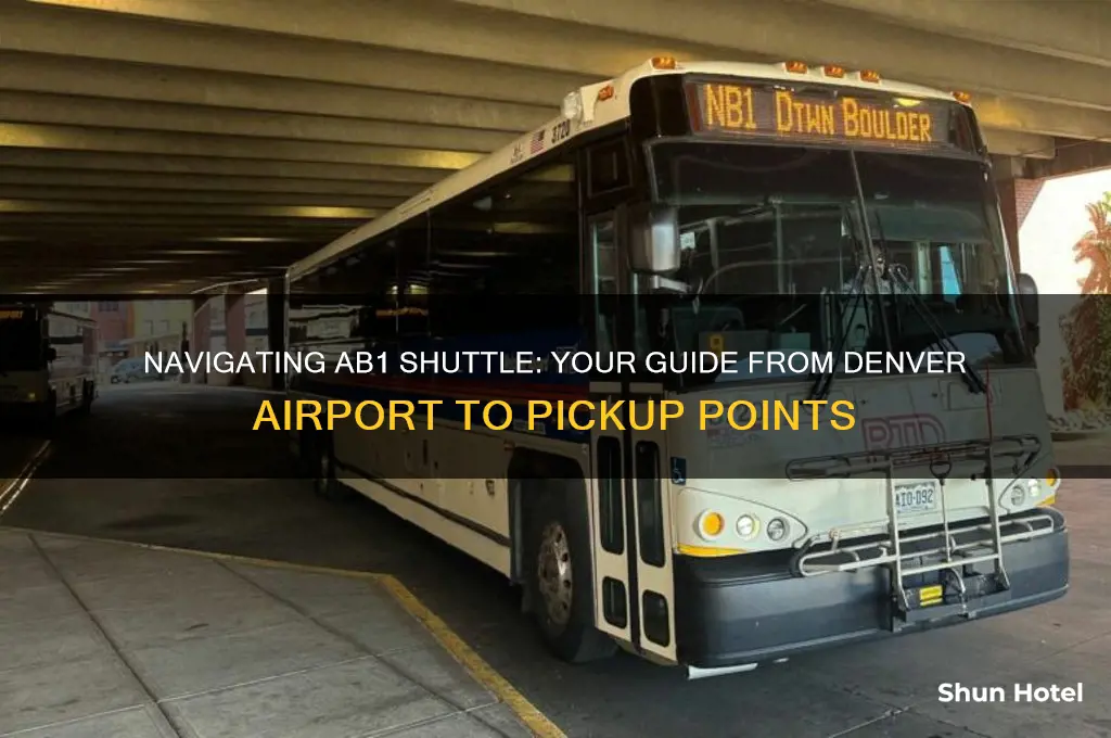 where do you get on the ab1 from denver airport