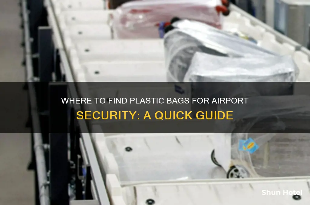 where do you get plastic bags for airport