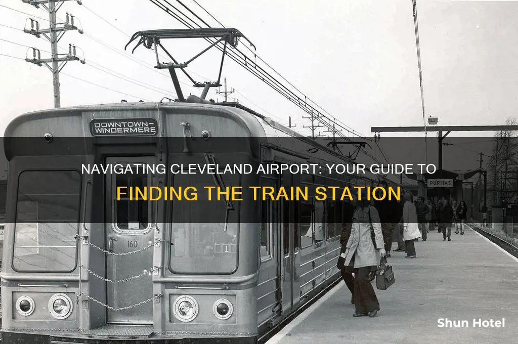 where do you get the train at the cleveland airport