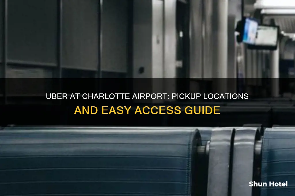 where do you get uber at charlotte airport