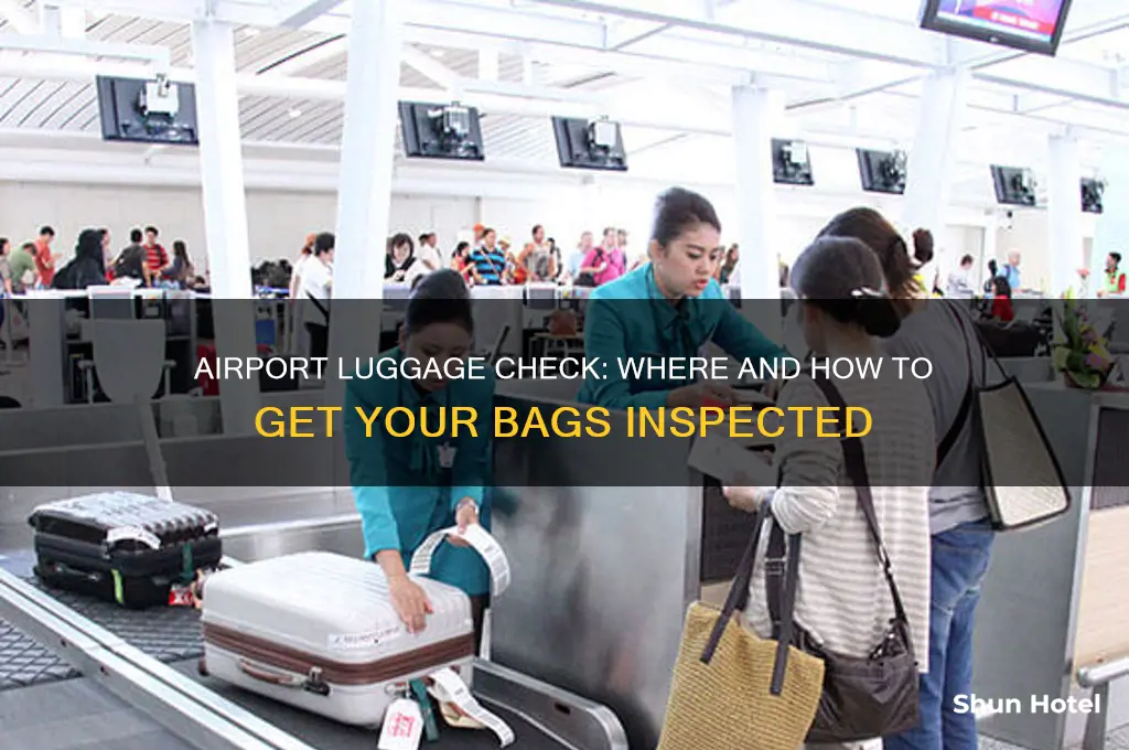 where do you get your luggage checked at an airport