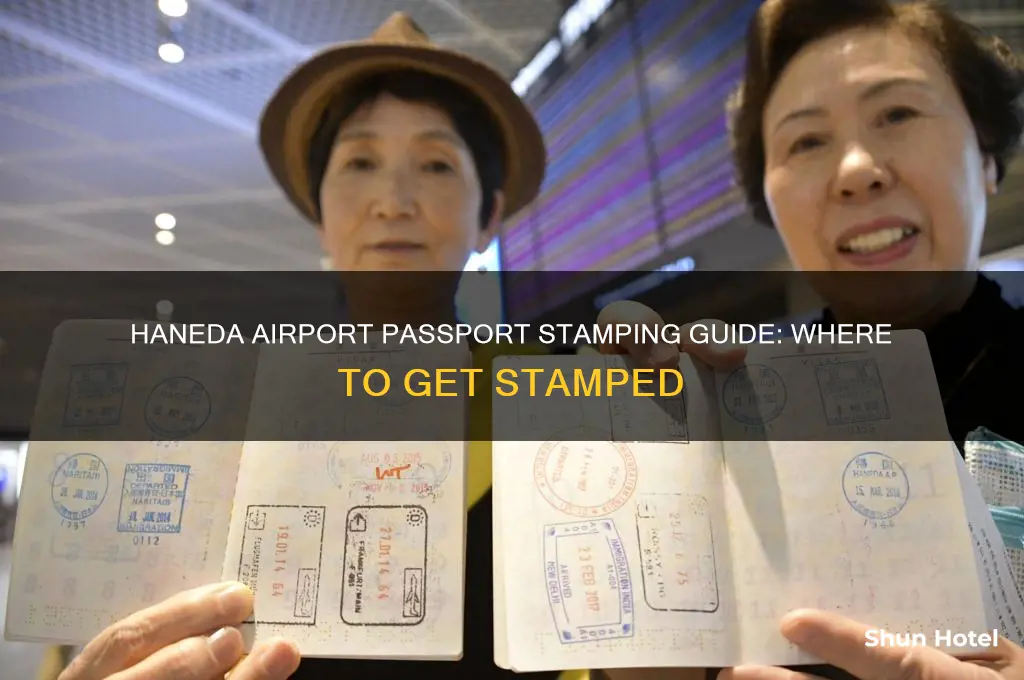where do you get your passport stamped in haneda airport