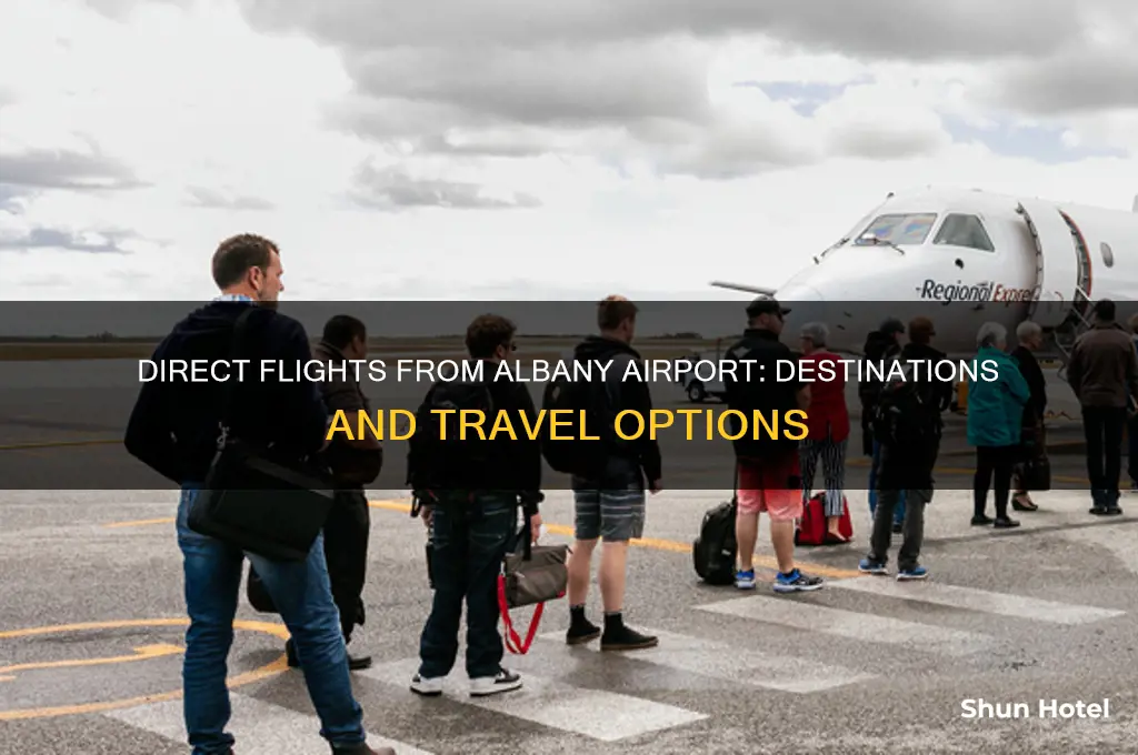 where does albany airport fly direct