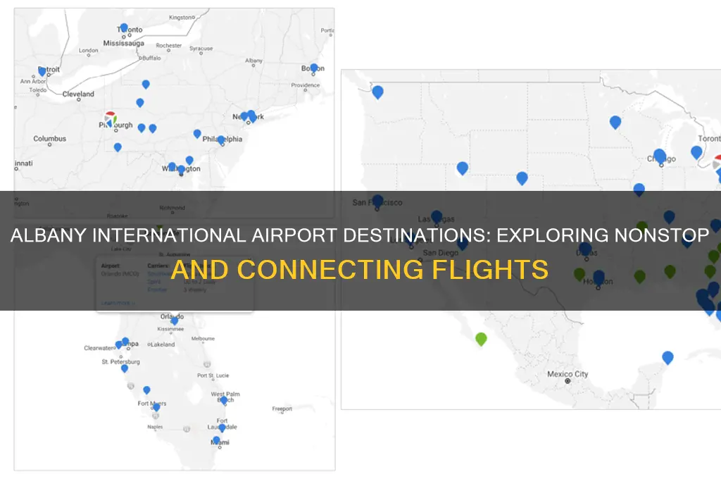 where does albany international airport fly to
