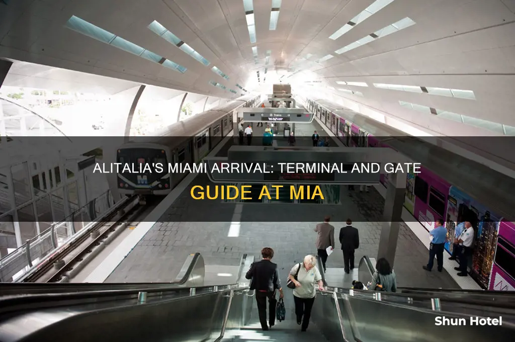 where does alitalia arrive at miami international airport