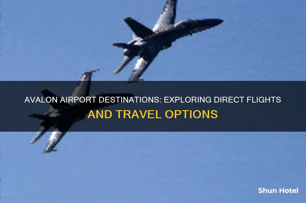 where does avalon airport fly to
