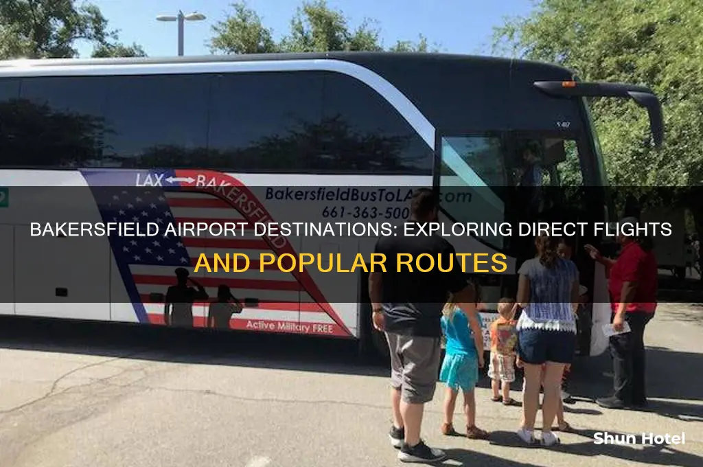 where does bakersfield airport fly to
