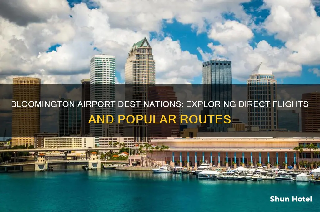 where does bloomington airport fly to
