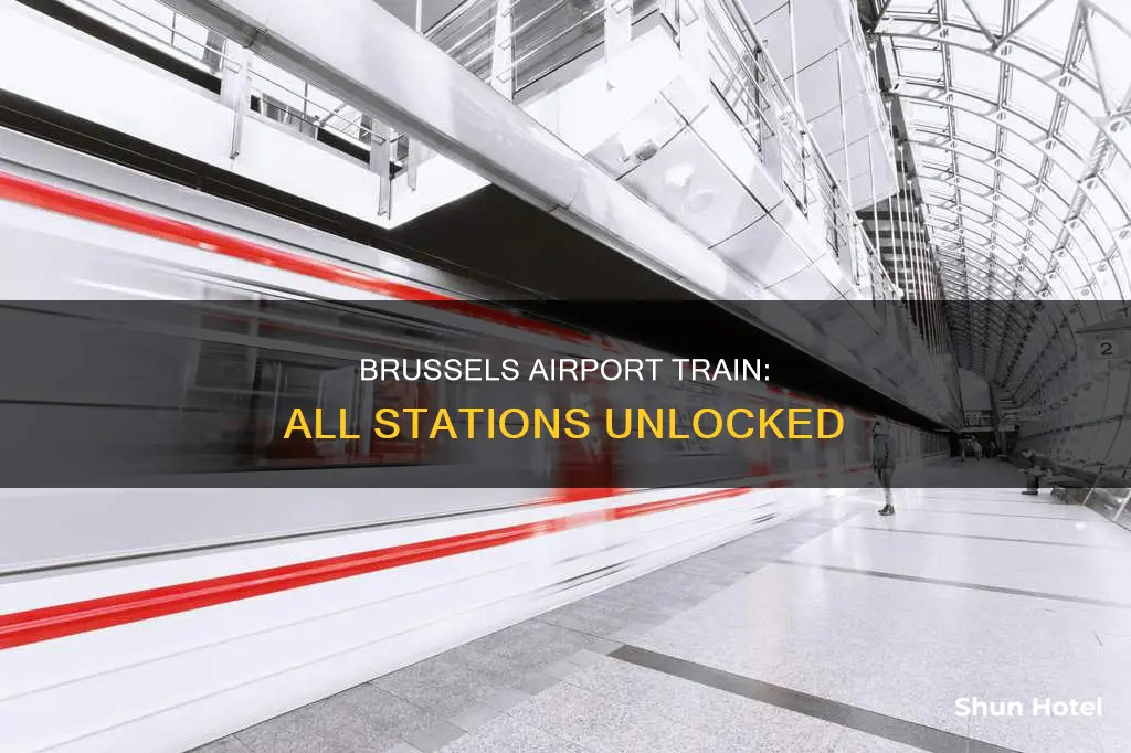 where does brussels airport train stop