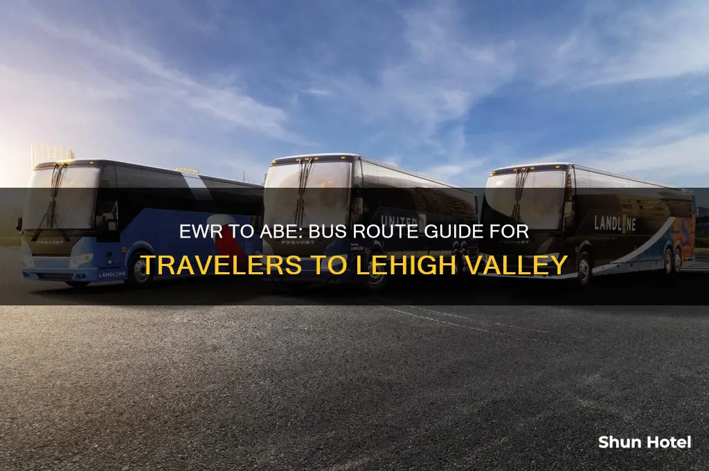 where does bus from ewr get into abe airport