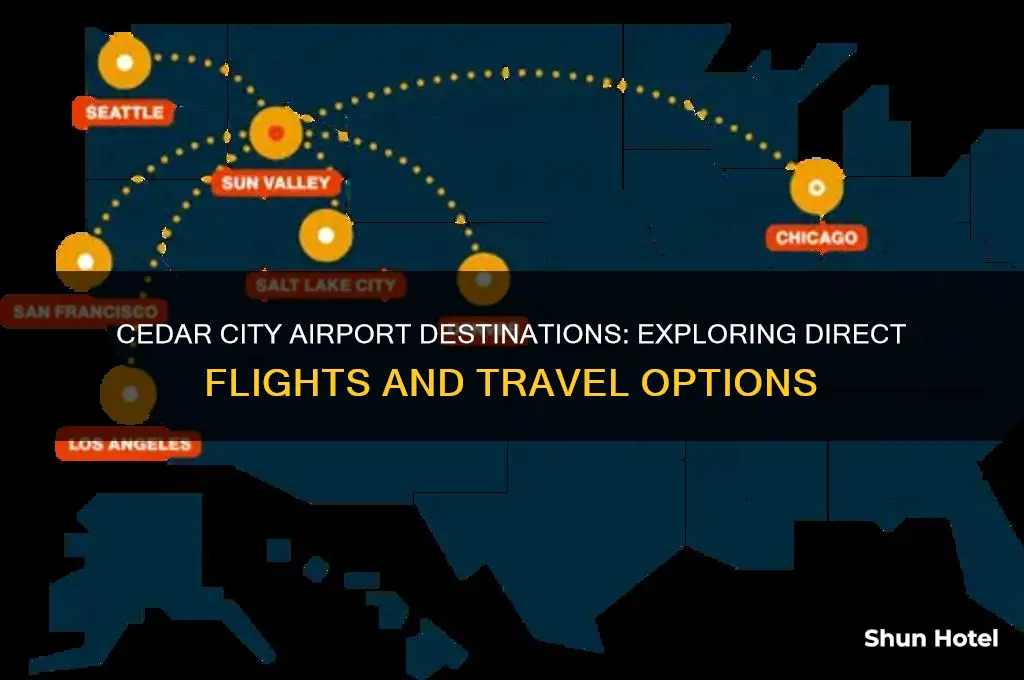 where does cedar city airport fly to