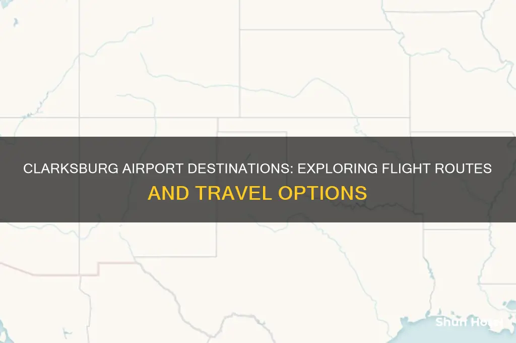 where does clarksburg airport fly to