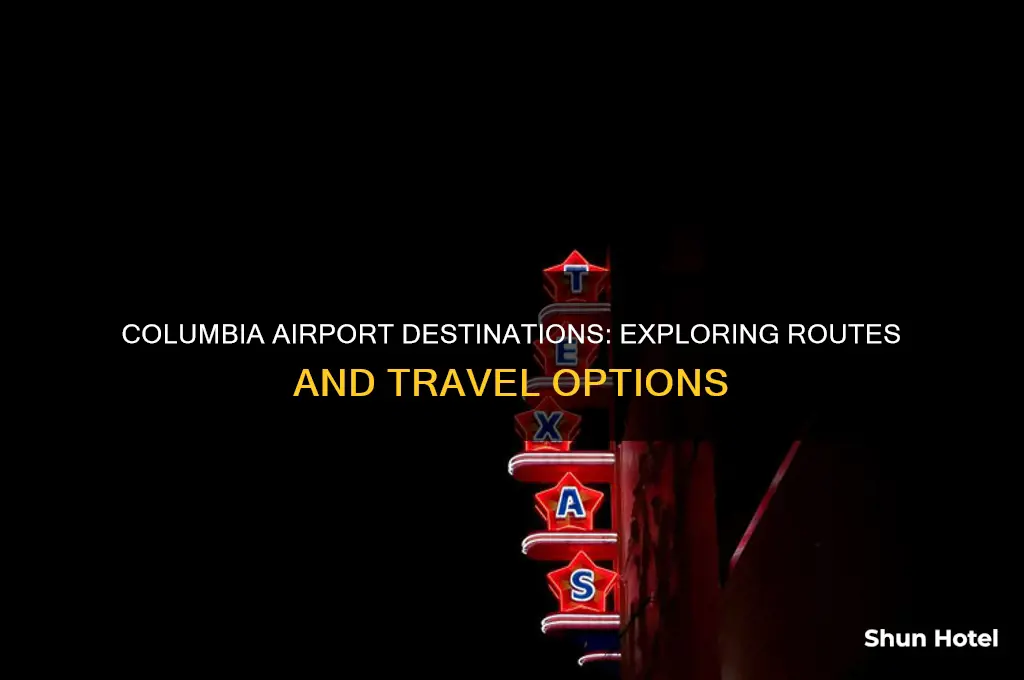 where does columbia airport fly to