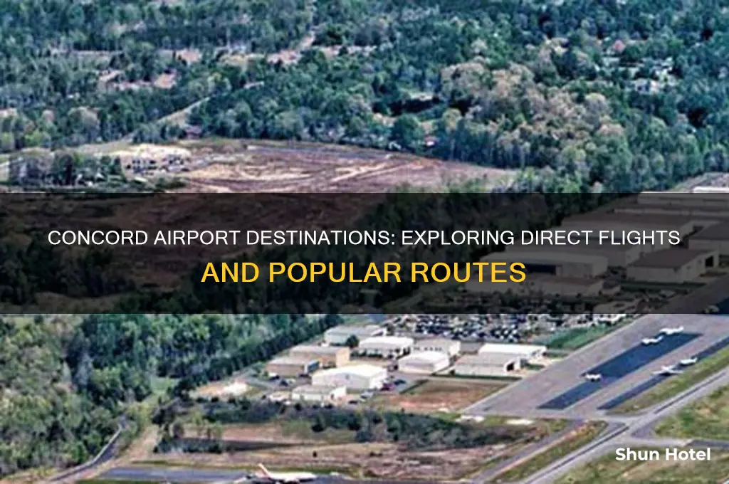 where does concord airport fly to