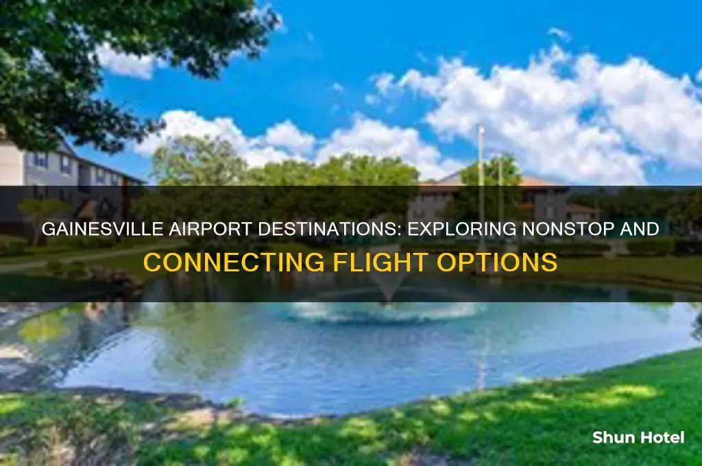 where does gainesville airport fly to