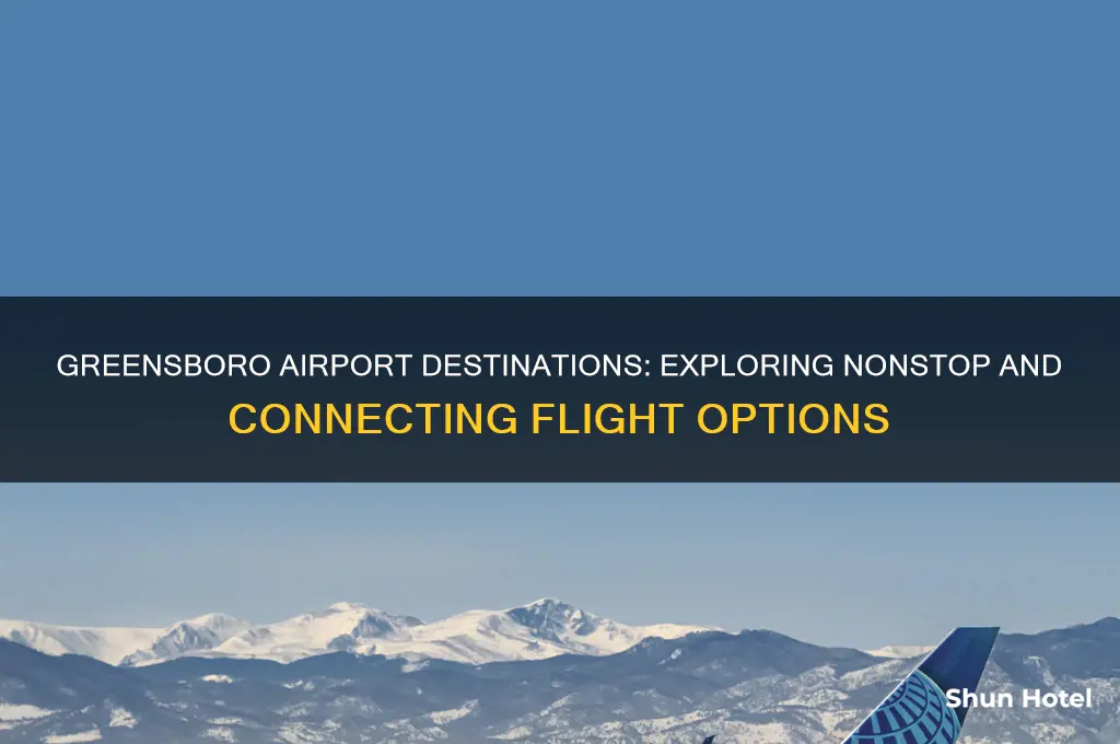 where does greensboro airport fly to