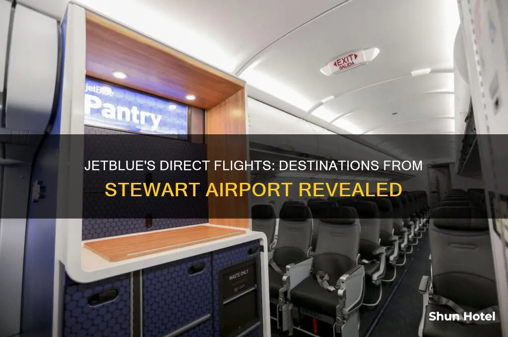 where does jetblue fly direct from stewart airport