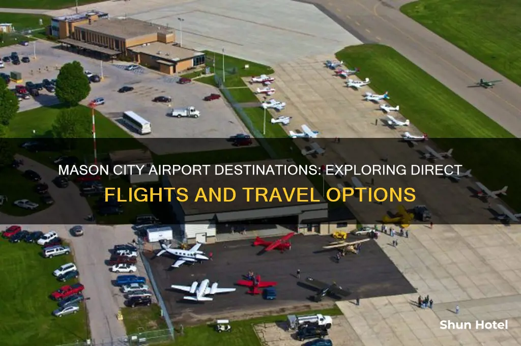 where does mason city airport fly to