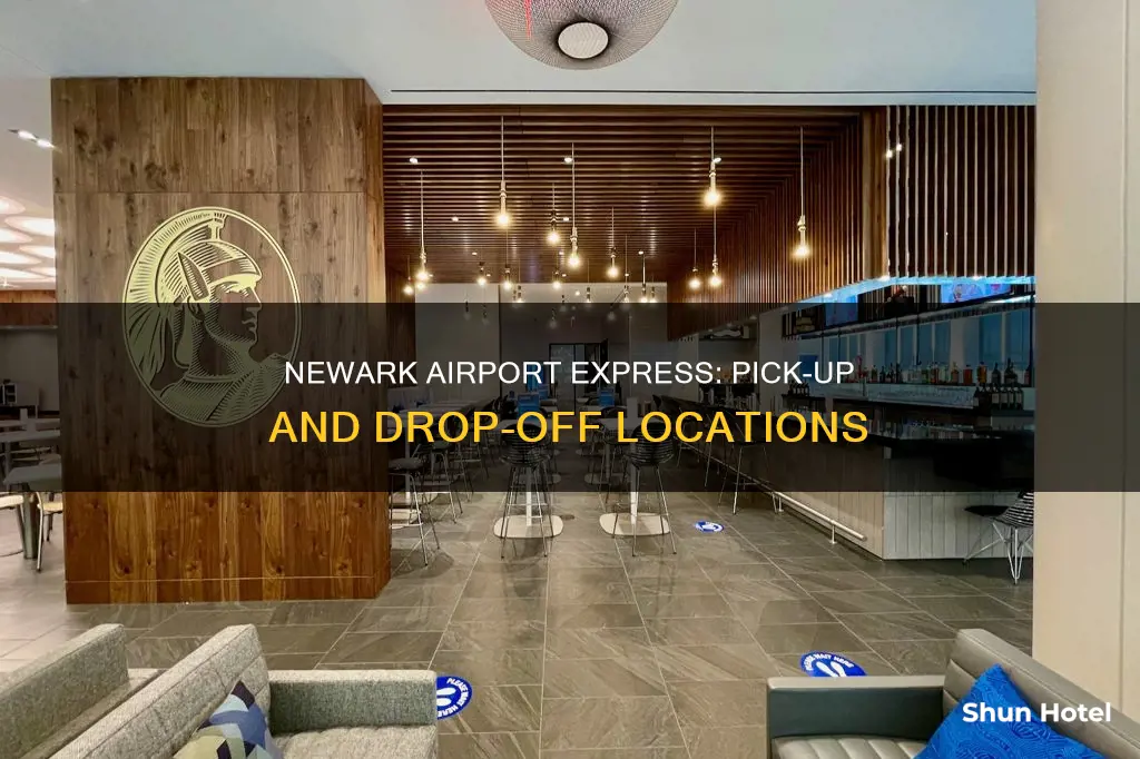 where does newark airport express pickup