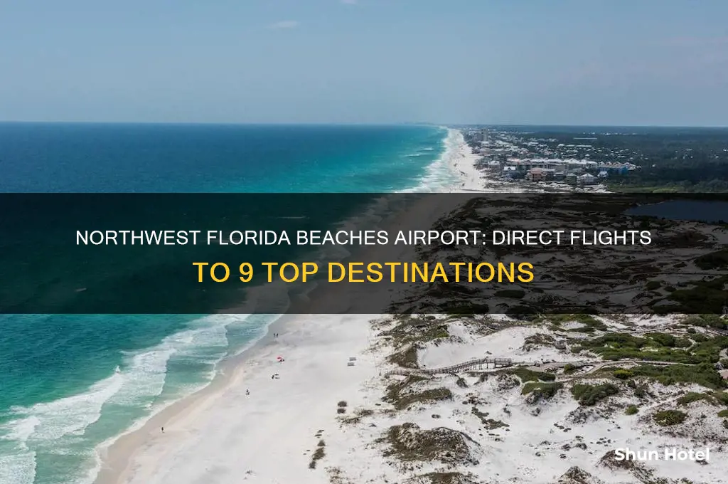 where does northwest florida beaches airport fly to 9 cities