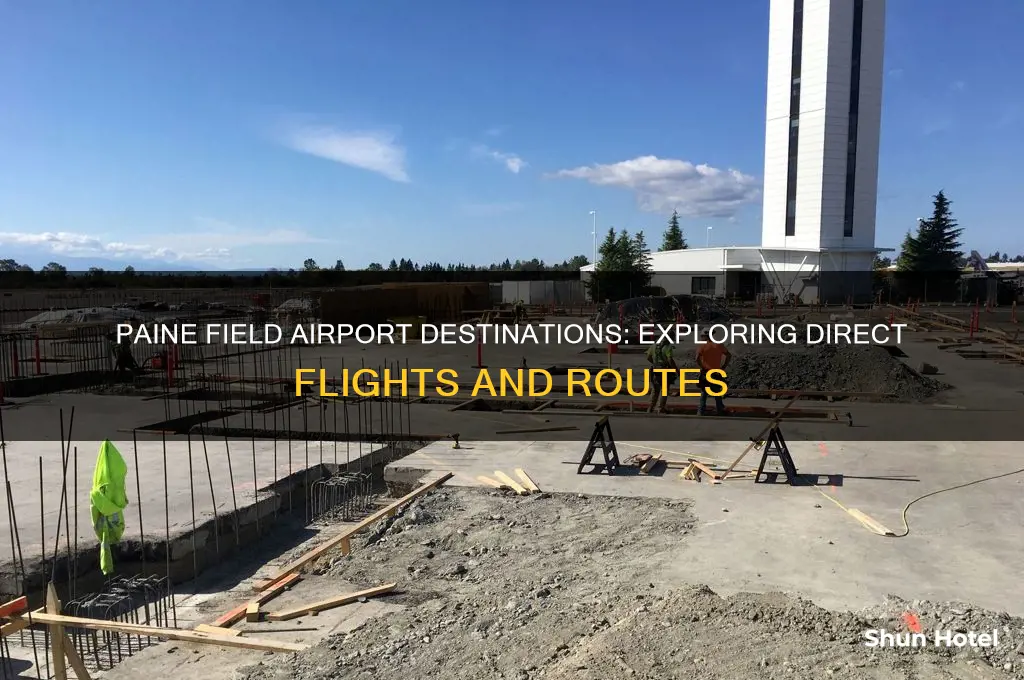 where does paine field airport fly to