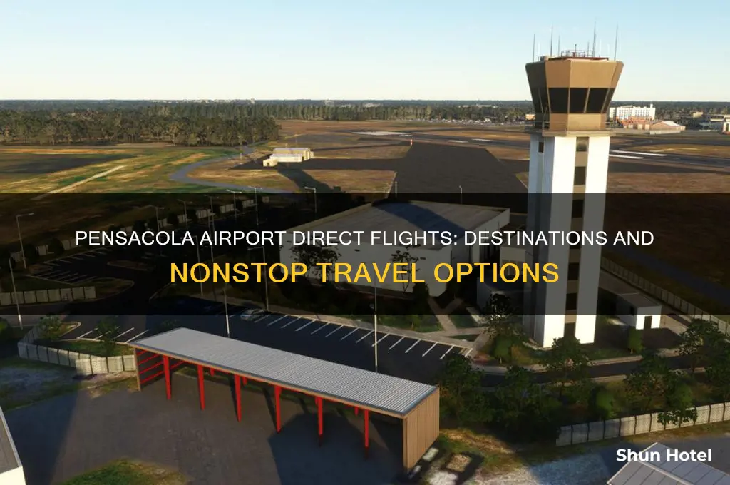 where does pensacola airport fly direct to