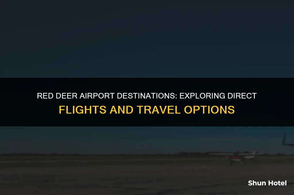 where does red deer airport fly to