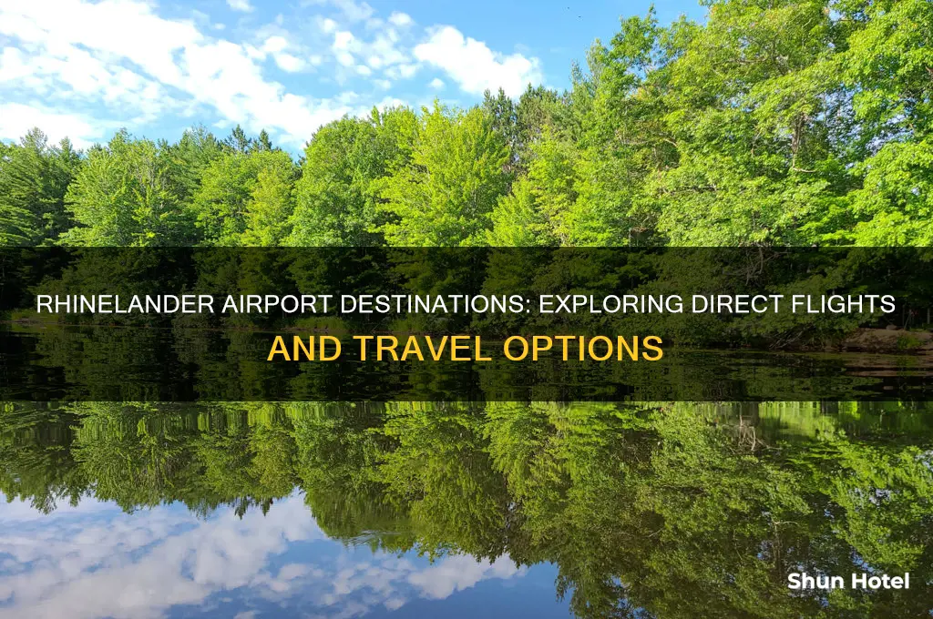 where does rhinelander airport fly to