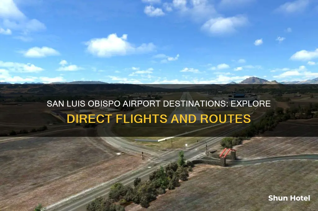 where does san luis obispo airport fly to