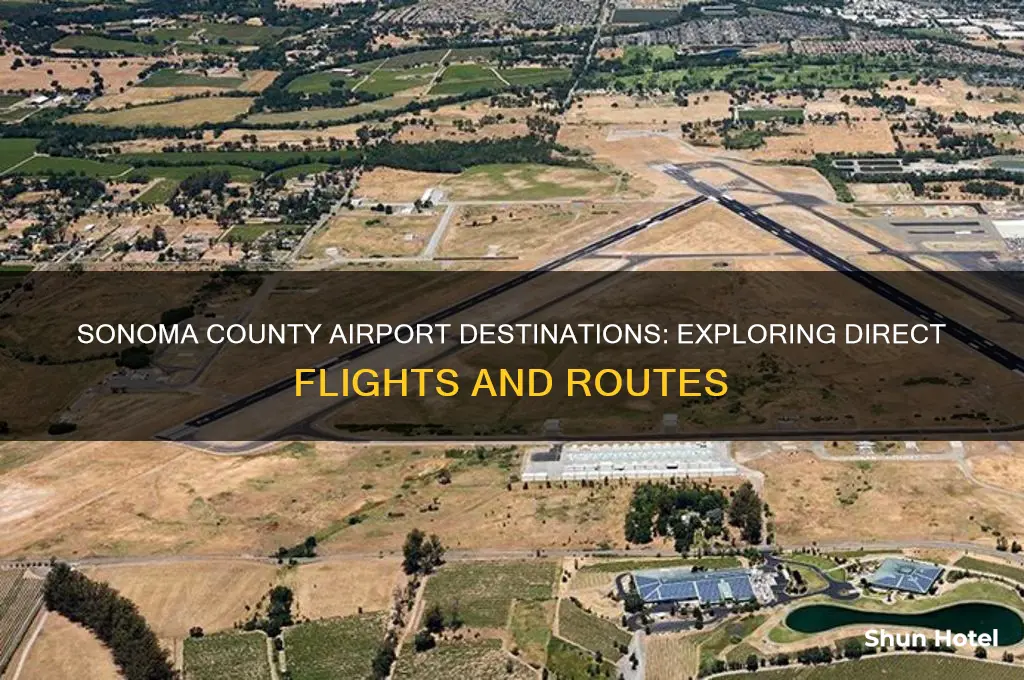where does sonoma county airport fly to
