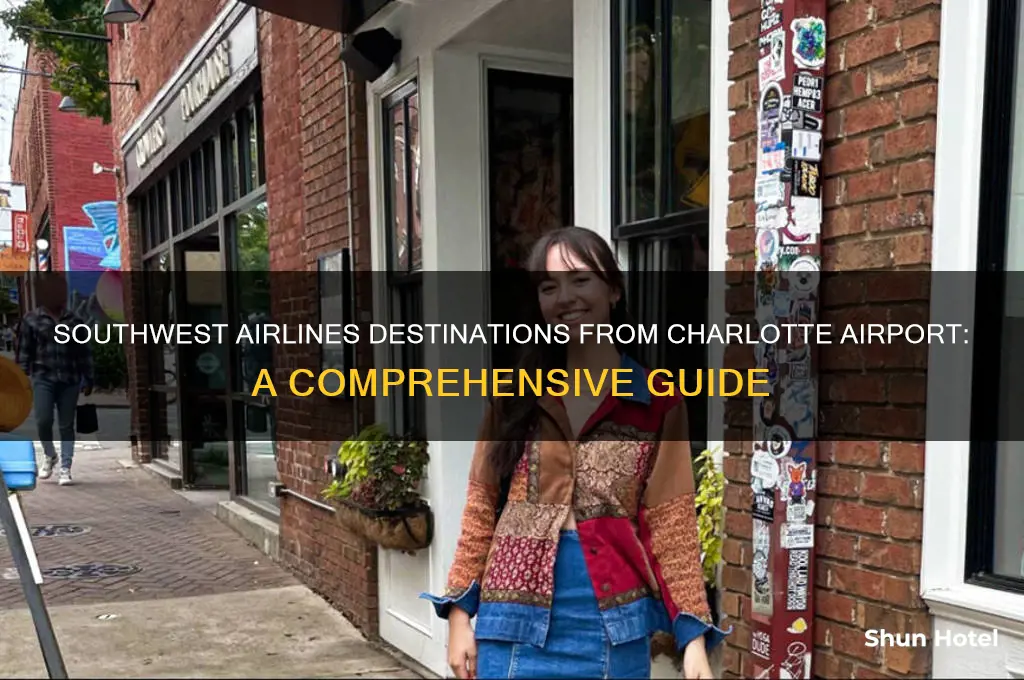 where does southwest airlines fly out of charlotte airport