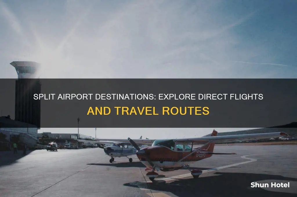 where does split airport fly to