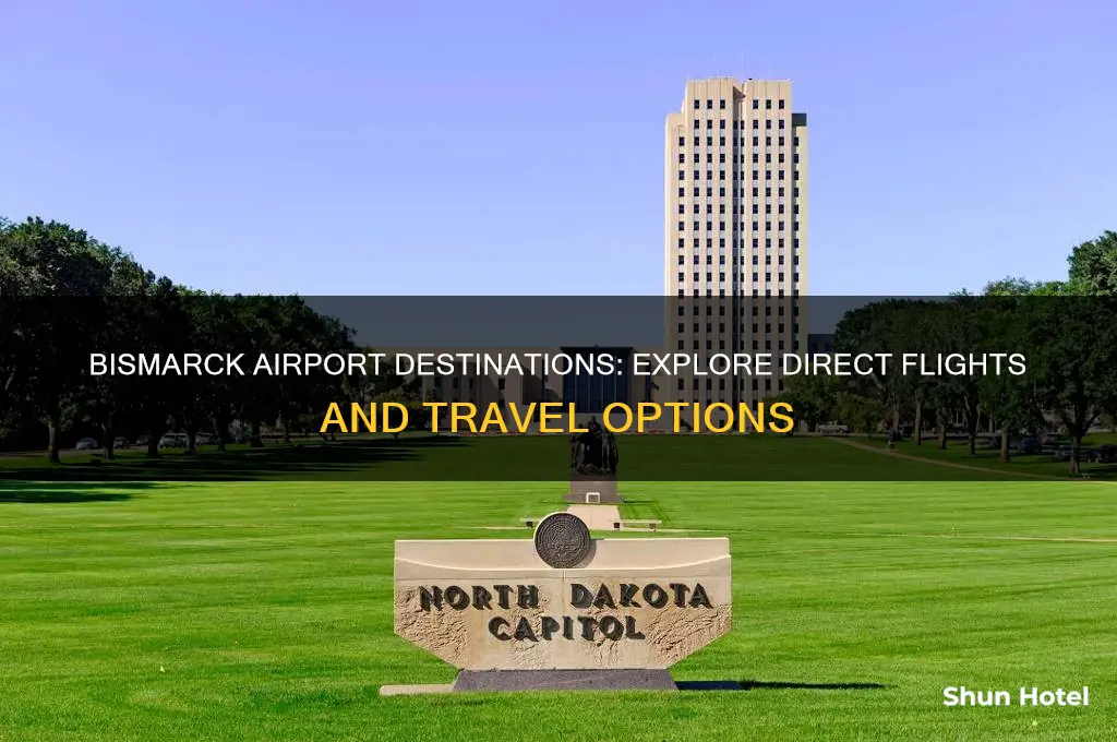 where does the bismarck airport fly to