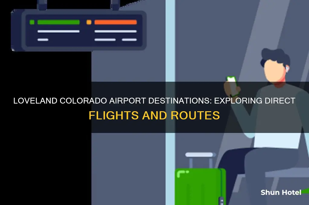 where does the loveland colorado airport fly to