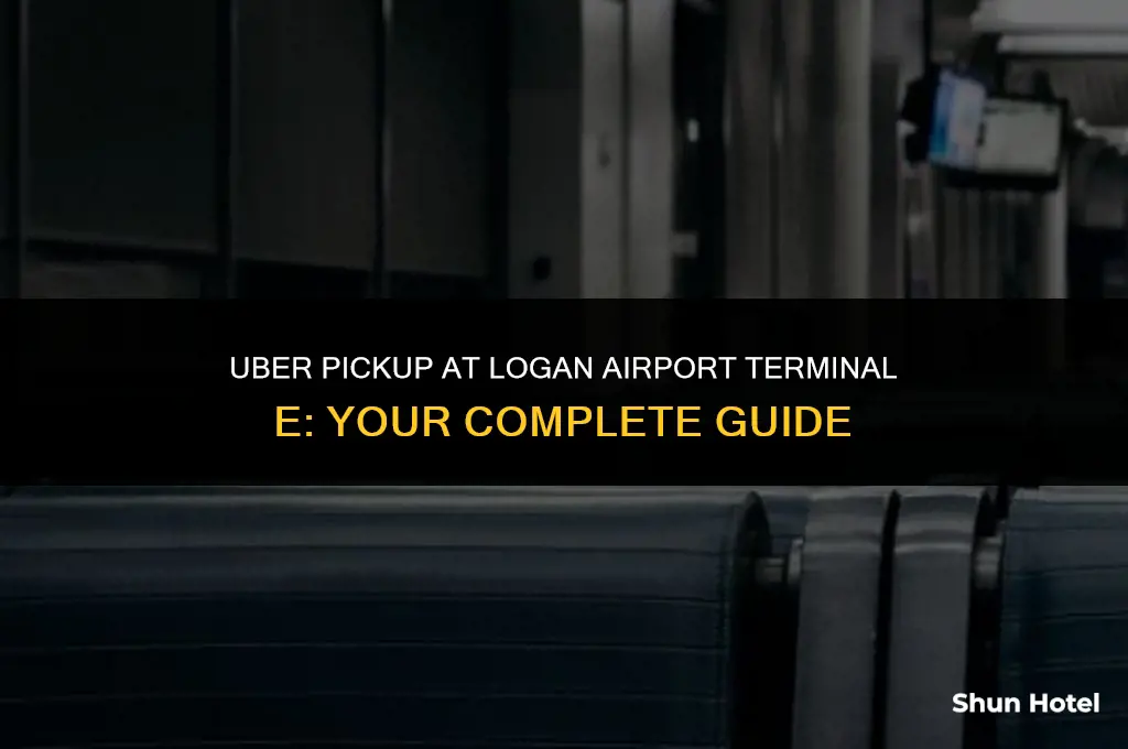 where does uber pick up at logan airport terminal e