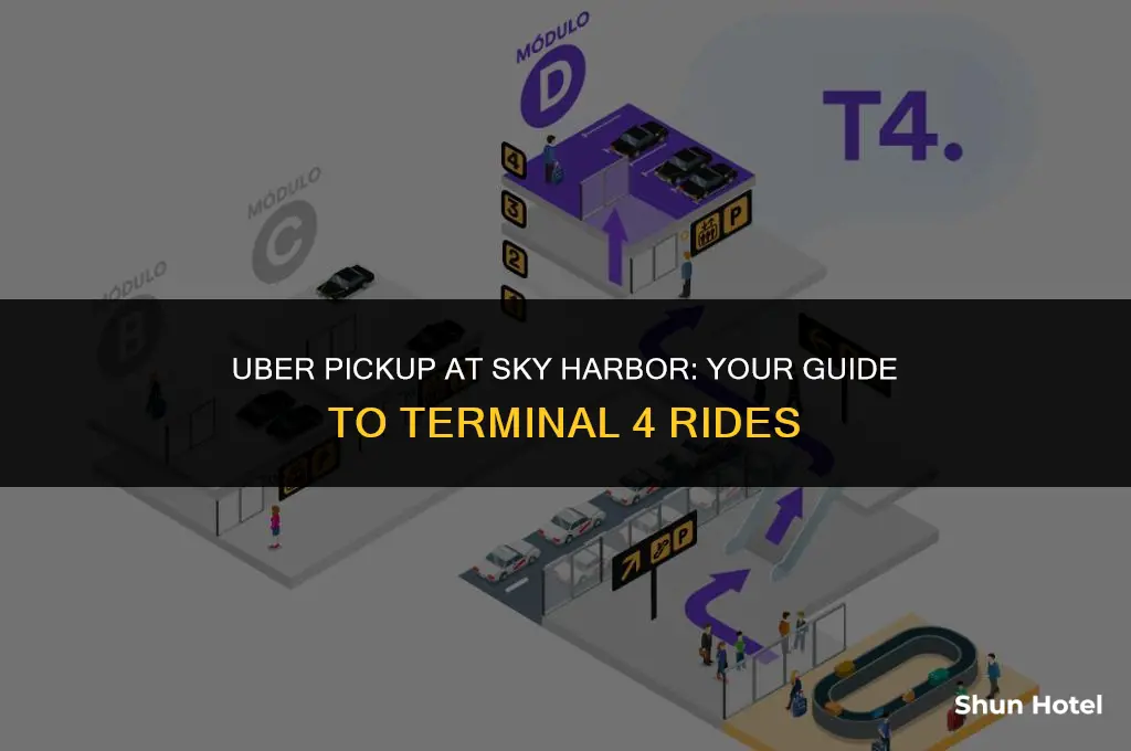 where does uber pickup at sky harbor airport terminal 4