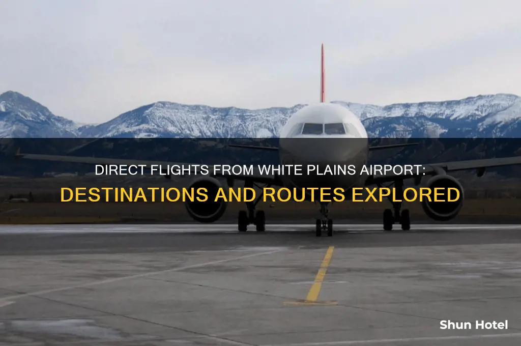 where does white plains airport fly direct