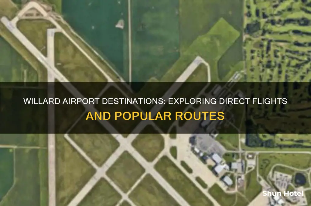 where does willard airport fly to