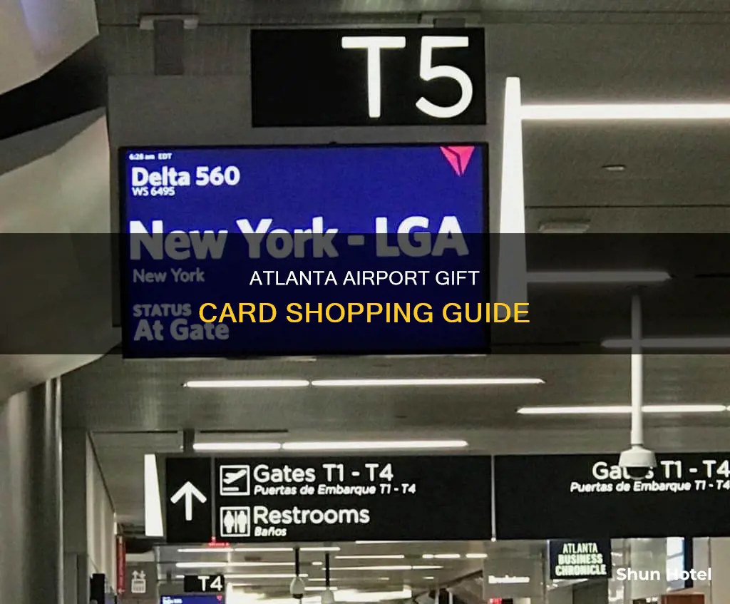 where in atlanta airport can you buy gift cards