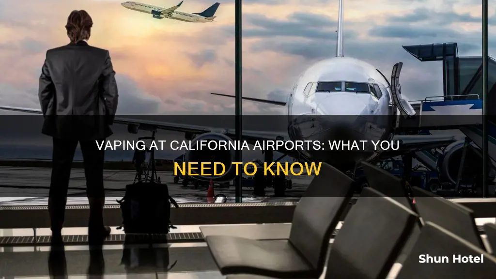 where in ca us can one vape in the airport