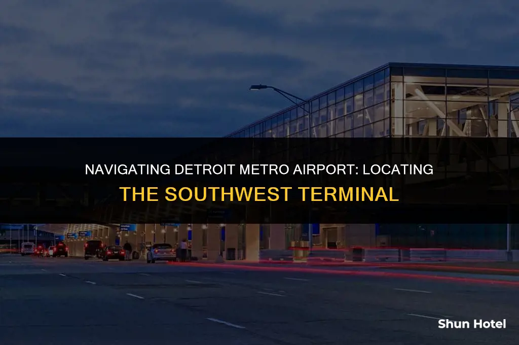 where in detroit metro airport are the southwest terminal