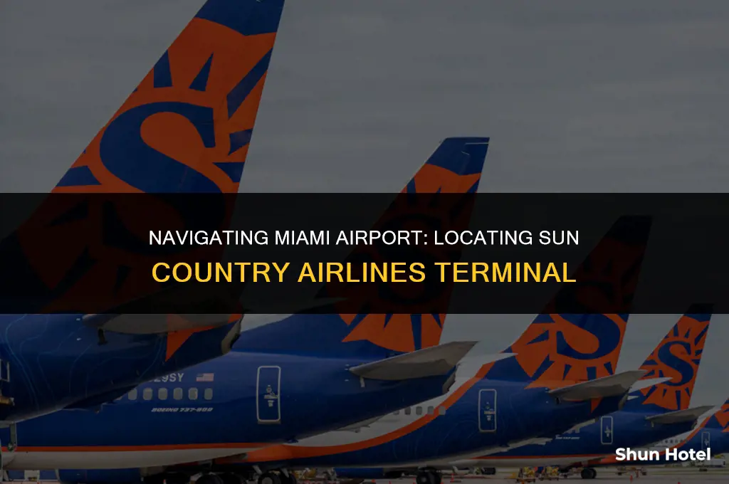 where in terminal g miami airport is sun country airlines