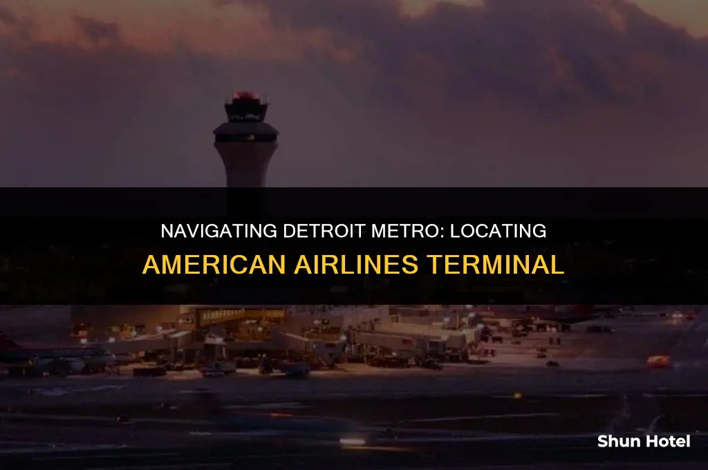 where is american airlines terminal at detroit metro airport